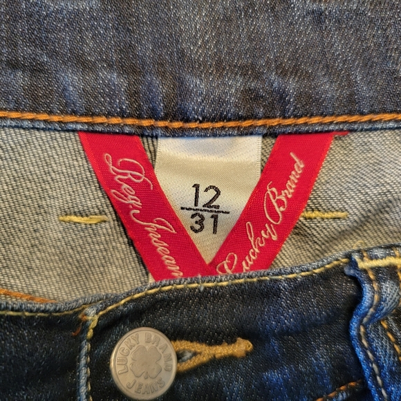 Lucky Brand Women's Sweet N' Low Medium Wash Mid-Rise Boot-Cut Jeans - Size 12 - Picture 7 of 7